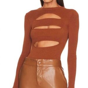 Michael Costello x Revolve Alexa Knot Bodysuit